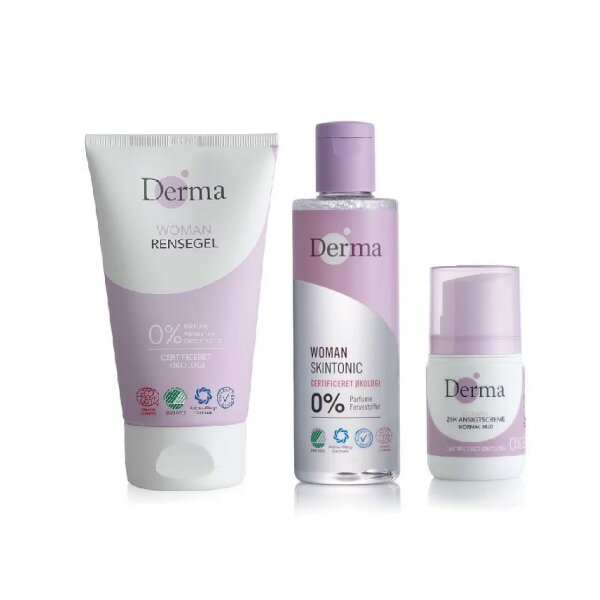 丹麥 Derma 女性臉部保濕三件組