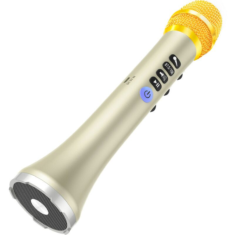 臺灣現貨：快樂相伴L-698DSP手掌k歌20w瓦車載ktv無線藍牙卡拉OK手機K歌神器麥克風 0