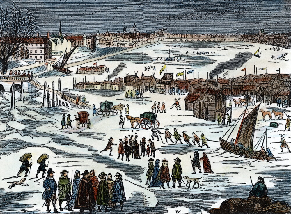 Posterazzi: Thames Frost Fair 1684 Nthe Frost Fair On The Frozen Thames ...