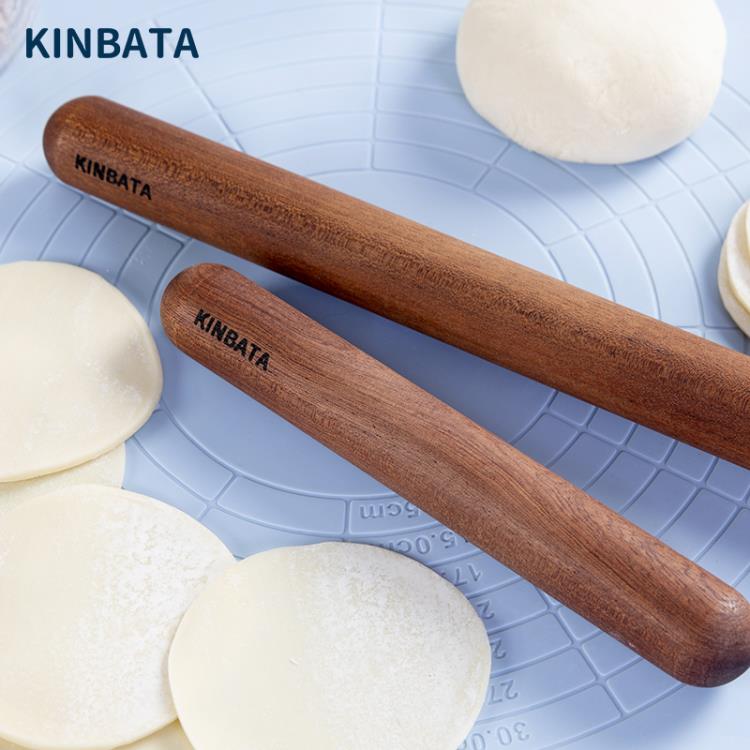 ?麵杖 日本 kinbata 搟面杖實木壓面棍包餃子家用烘焙餃子皮櫸木搟面棒 快速出貨
