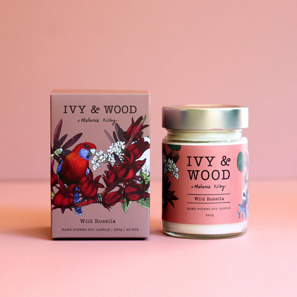 野生Rosella香氛蠟燭 -【IVY&WOOD】天然手作香氛-母親節-現貨直出
