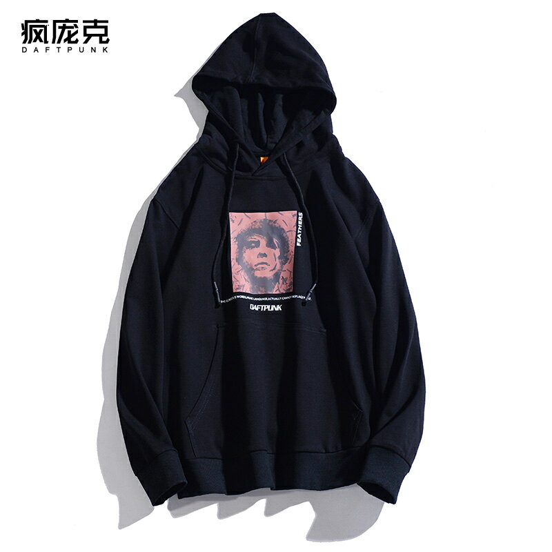 歐美高街連帽衛衣男潮ins復古寬松街頭帥氣boy青少年oversize外套