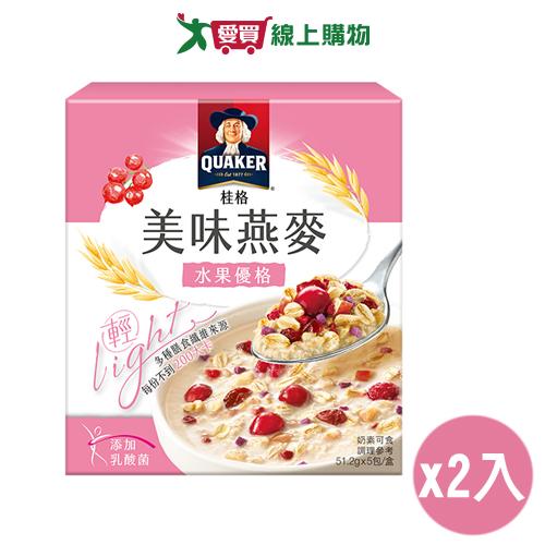 桂格 美味燕麥水果優格(51.2G/5入)【兩入組】【愛買】