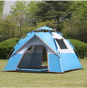 帳篷戶外野營加厚防雨3-4人全自動野外防曬2人露營野餐超輕便裝備 全館免運
