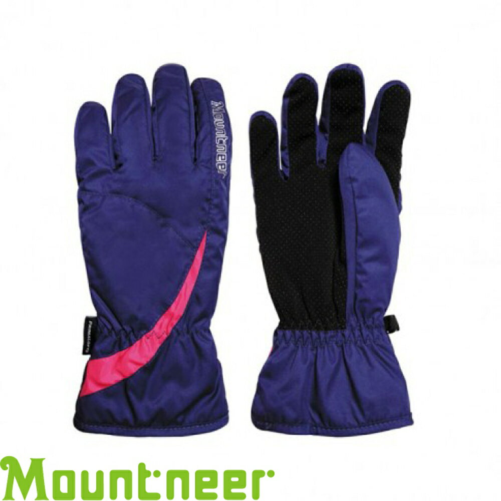 【Mountneer 山林 Primaloft防水手套《紫/粉紅》】12G02/防風/透氣快乾/保暖手套