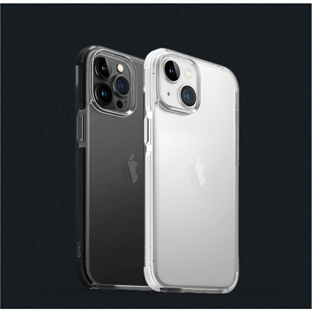 【UNIQ】iPhone 14超透亮防摔雙料/四角強化軍規防摔三料/液態矽膠雙色鏡頭防摔(支援Magclick) 保護殼