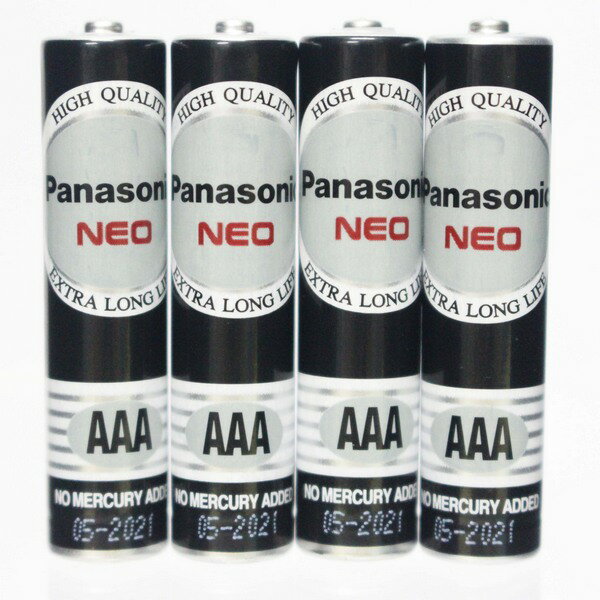 Panasonic 國際牌 AAA-4號環保電池(黑色)/一小包4個入{定70} 1.5V 4號電池