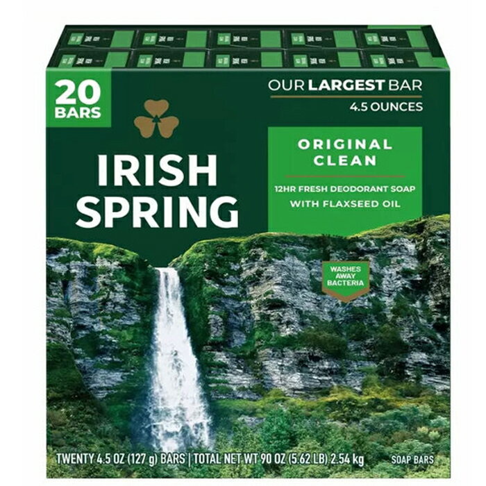 [COSCO代購4] W1616284 Irish Spring 清新體香皂 127公克 X 20入
