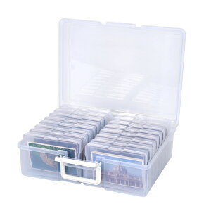 亞克力收納盒翻蓋連體16個小產品包裝PP高透明卡片手提盒