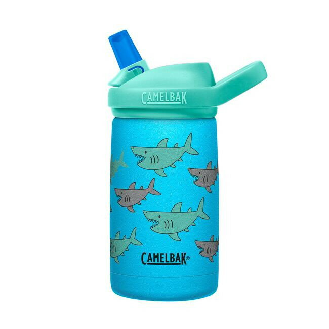 《CamelBak》350ml eddy+ kids兒童吸管不鏽鋼保溫瓶 CB2665402035鯊魚學校