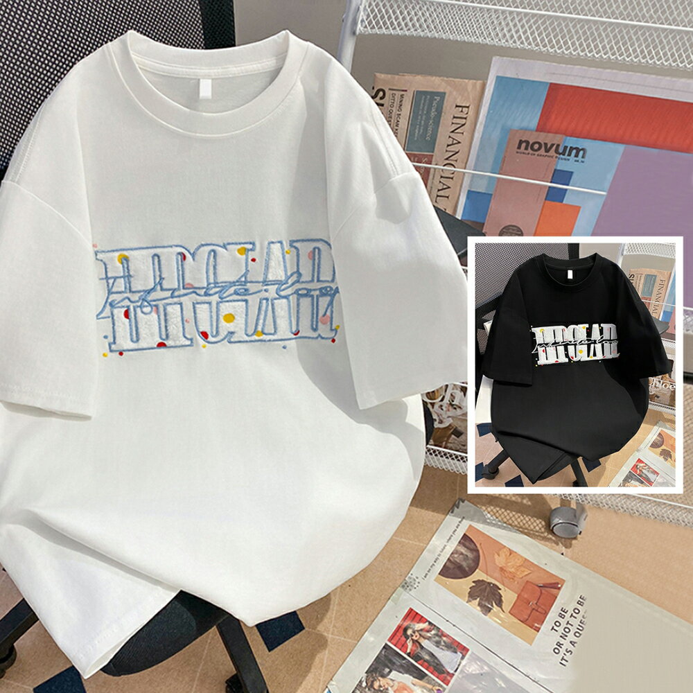 ＊ORead＊刺繡短袖t恤上衣(2色M~2XL)