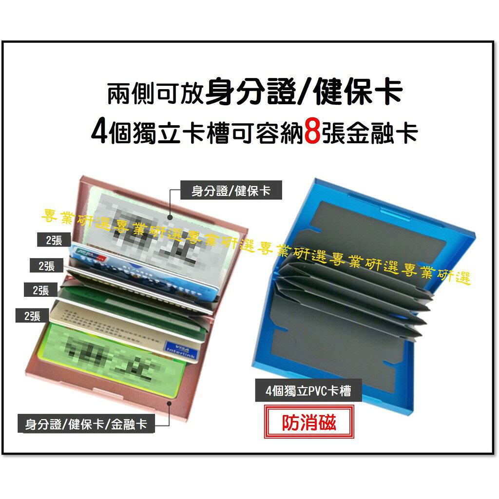 【台灣現貨  】卡夾 金屬卡片包 證件夾 卡片盒 信用卡盒 防盜刷卡盒 金屬卡片盒 防盜刷信用卡盒 商務卡夾 2