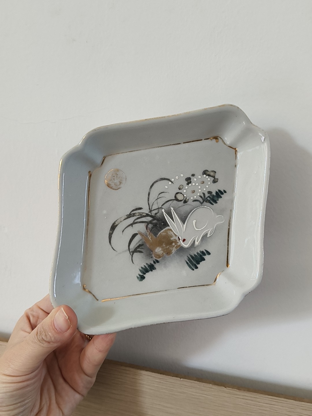日本迴流瓷器 內外 手繪 赤繪描金青花 絕對的老物件
