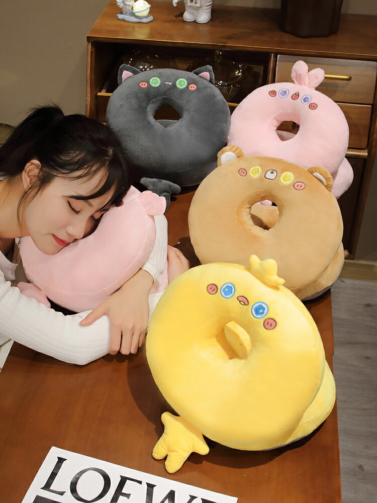 優樂悅~桌上冰絲午睡枕小學生趴睡枕大人辦公室午睡神器兒童午休趴睡抱枕抱枕 娃娃【可開發票】