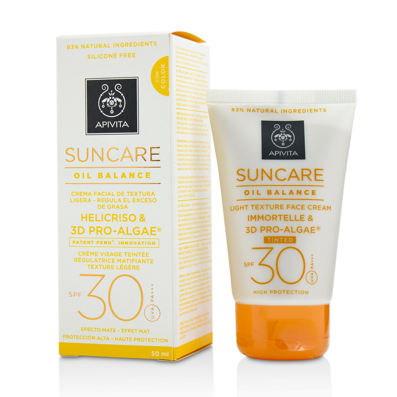 艾蜜塔 Apivita - 油脂平衡防曬輕盈面霜 SPF 30 -潤色 Suncare Oil Balance Light Texture Face Cream SPF 30 - Tinted
