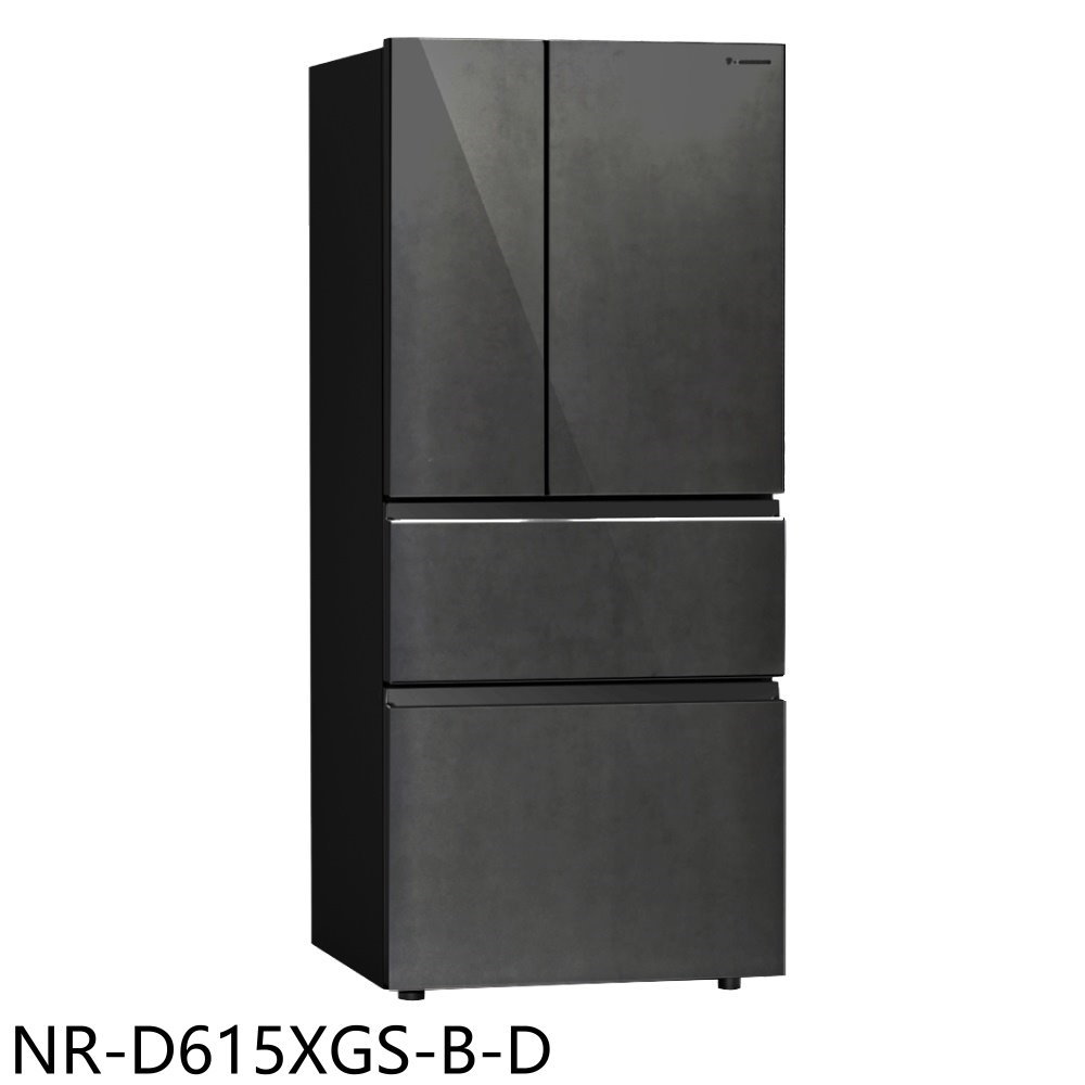 全館領券再折★Panasonic國際牌【NR-D615XGS-B-D】610公升四門變頻墨巖黑福利品冰箱(含標準安裝)