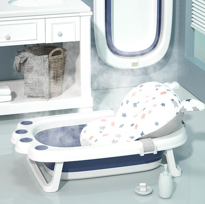 嬰兒洗澡盆可折疊浴盆幼兒新生初生寶寶家用坐躺小孩大號兒童用品 全館免運