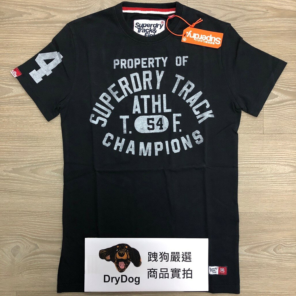 跩狗嚴選 極度乾燥 Superdry T恤 T-shirt 重磅厚棉 短袖 土耳其製 復古水洗深黑藍