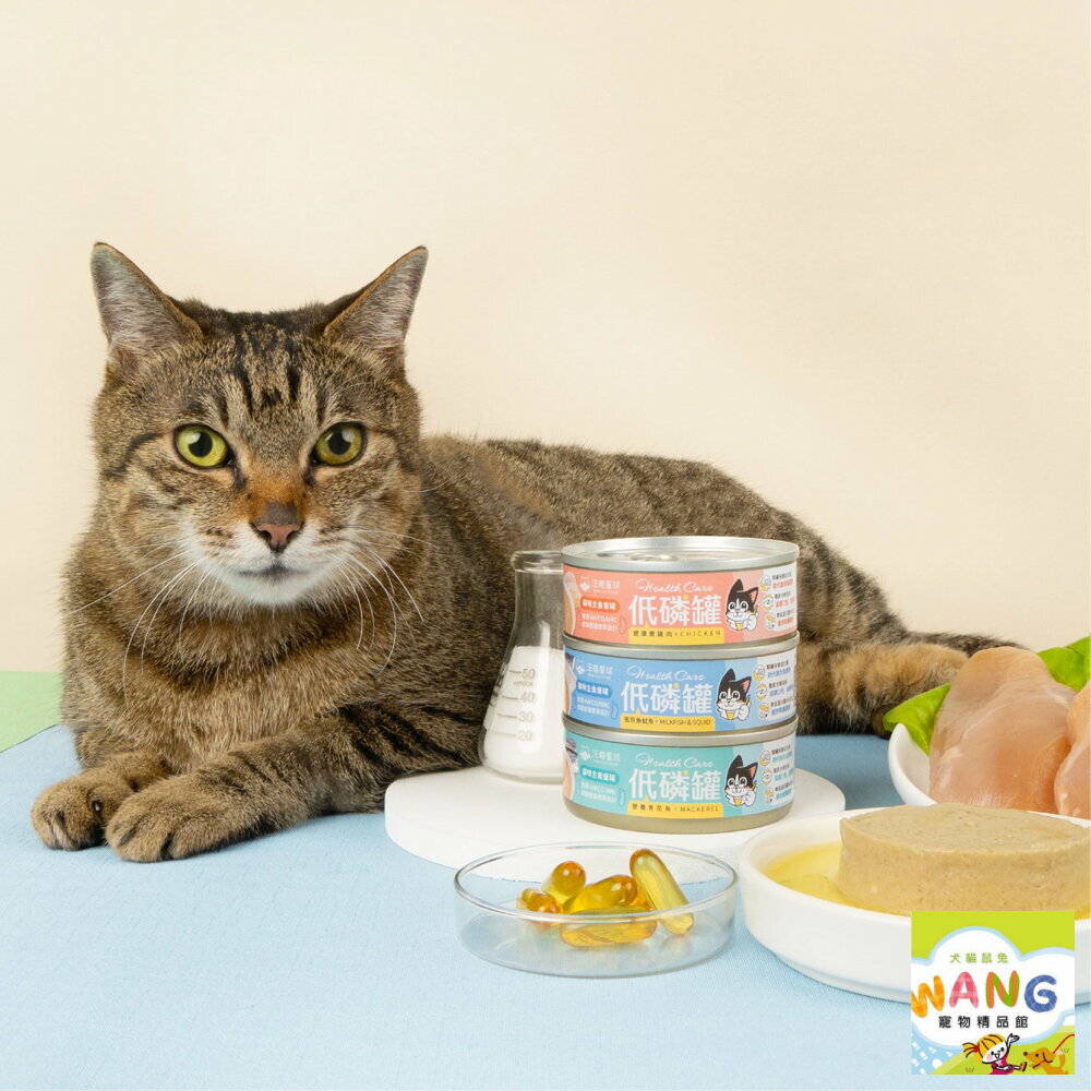 DogCatStar 汪喵星球 貓咪低磷低蛋白主食罐【單罐】80g 主食罐 無膠 低磷罐 低蛋白 貓罐頭『WANG』【萌寵換毛季★全館399即折 最高現抵483!!】週五10%點數回饋 5