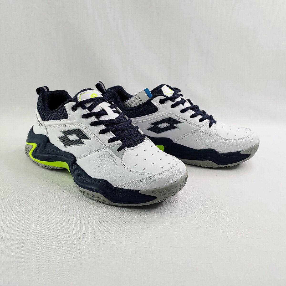 LOTTO LT5AMT9546 男 TS250 全地形網球鞋 運動鞋 白/丈青【iSport愛運動】