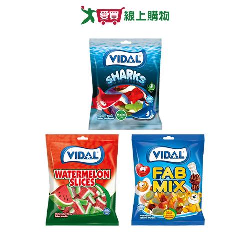 VIDAL維多寶造型軟糖系列(西瓜/鯊魚/綜合)(90G/包)【愛買】