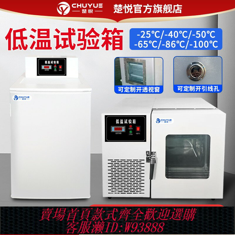 {臺灣公司貨 可打統編}楚悅DW-40度-60低溫試驗箱高低溫實驗室冰箱儲存箱工業冰櫃冷凍箱