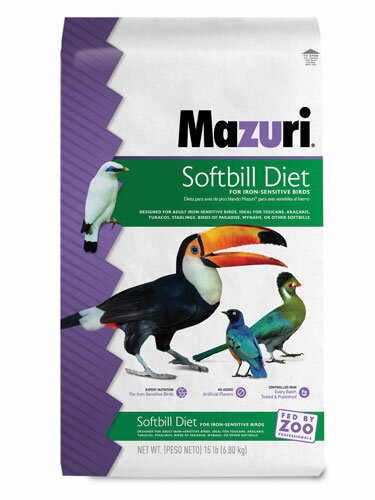 美國Mazuri 5MI2敏感鳥類SoftBill飲食 15LB 毛掌櫃 maoookeeper