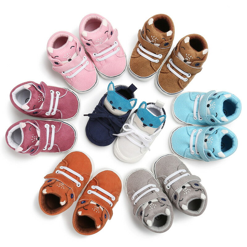 babyshoes 春秋冬狐貍款0-1歲男女寶寶鞋軟底嬰兒鞋學步鞋