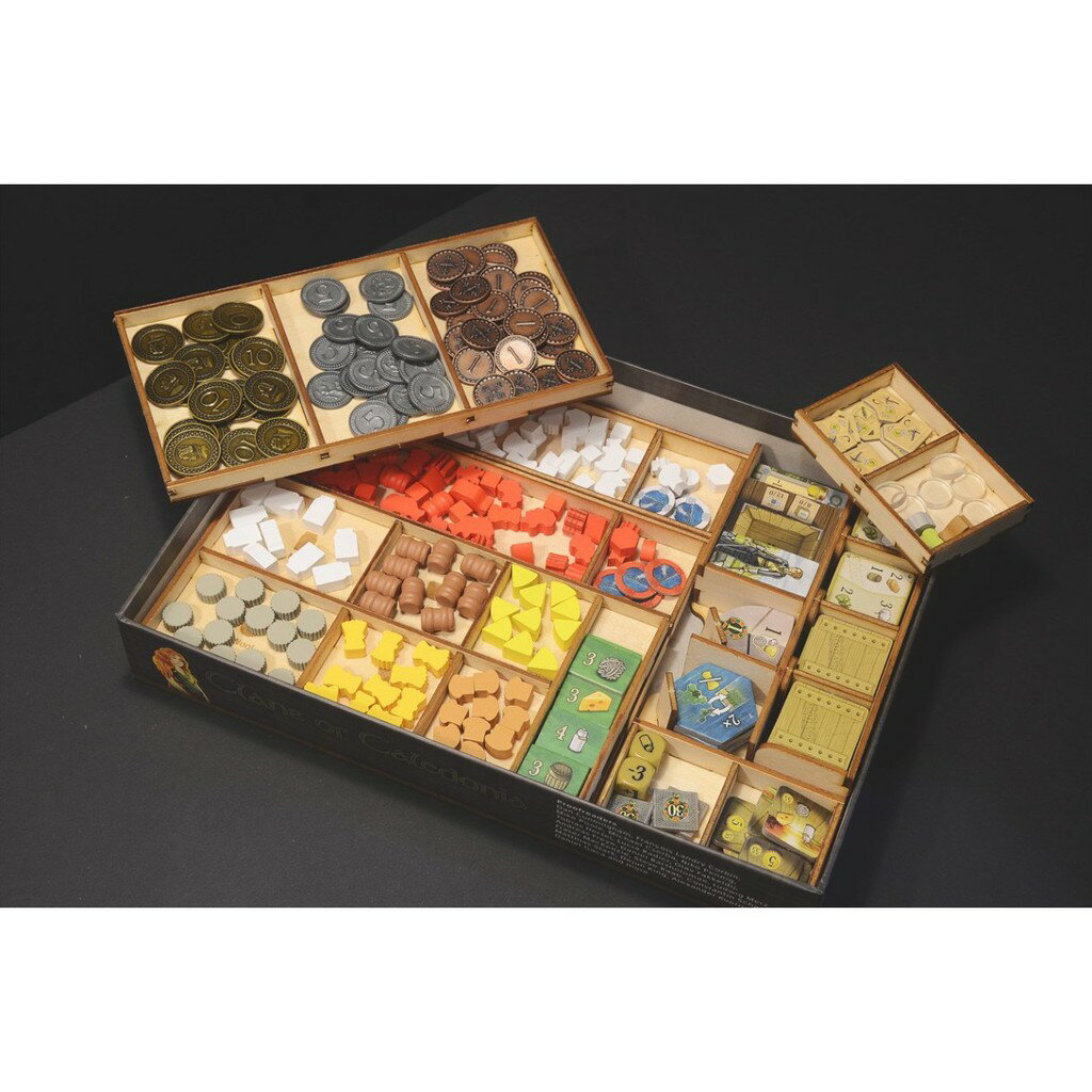 【桃園桌遊家】加勒多尼亞 Clans of Caledonia 桌遊收納盒【附白膠】【烏鴉盒子收納盒】 3