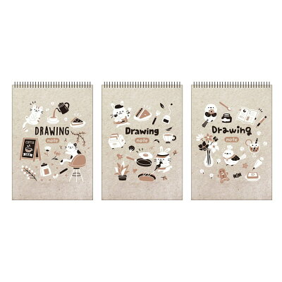 18K上翻活頁素描本-動物餐廳【九乘九購物網】