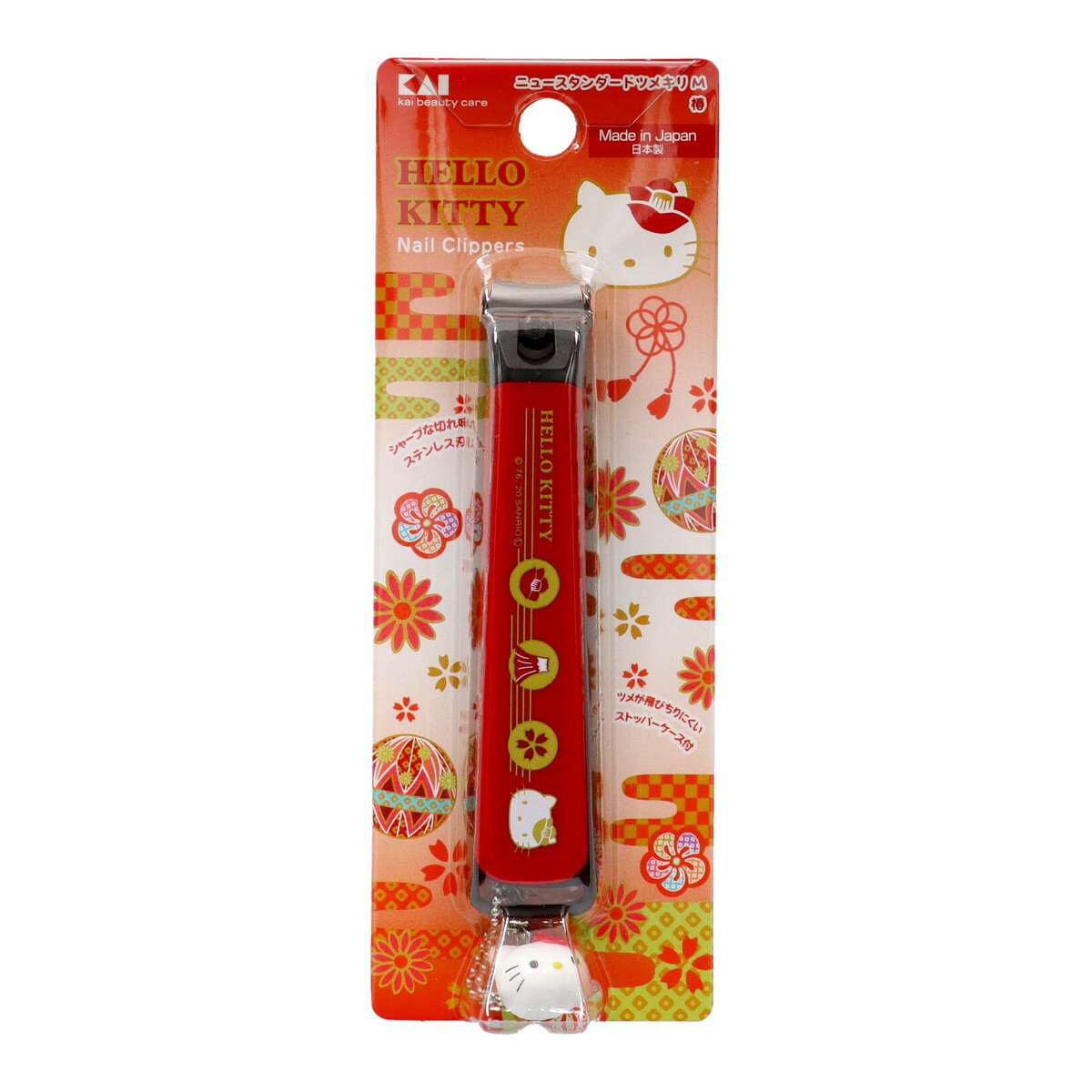 日本製 KAI 貝印 Hello Kitty 指甲剪(S) 山茶花 指甲刀 和風＊夏日微風＊