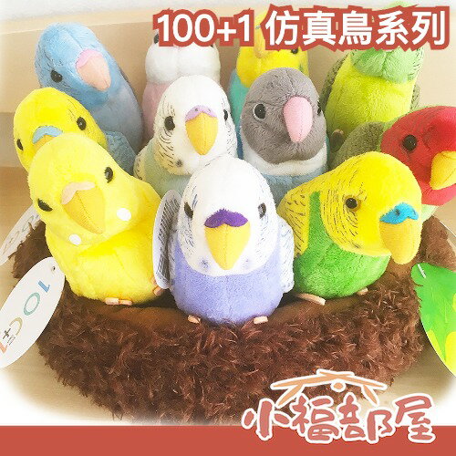 日本 One hundred + your own 仿真鳥系列 鳥巢 鸚鵡 裝飾 玩偶 玩具 賞鳥 寓教於樂 禮物 白文鳥【小福部屋】