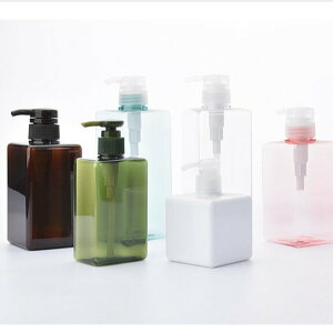 2021 450ml四方乳液瓶 洗髮水 沐浴露 包裝瓶 化妝品 分裝瓶 洗手液瓶子