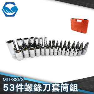 MIT-SS53 螺絲刀套筒組53件組 螺絲起子組 分離式手柄 好攜帶 工仔人