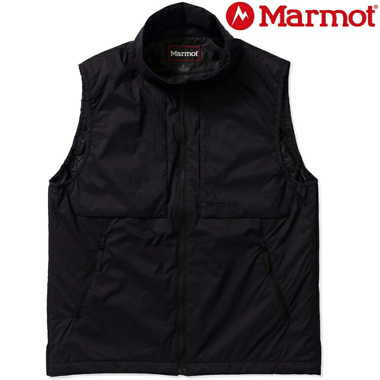 Marmot 土撥鼠 Mesa 男款 立領輕量保暖背心/休閒背心/背心外套 TSAUO031 J003 黑