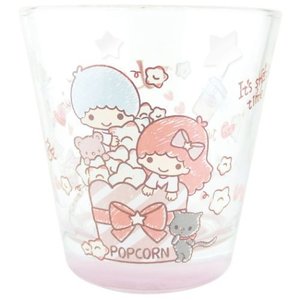 大賀屋 日貨 雙子星 玻璃杯 水杯 汽水杯 酒杯 水晶杯 啤酒杯 杯子 磨砂杯 杯 三麗鷗 正版 J00017302