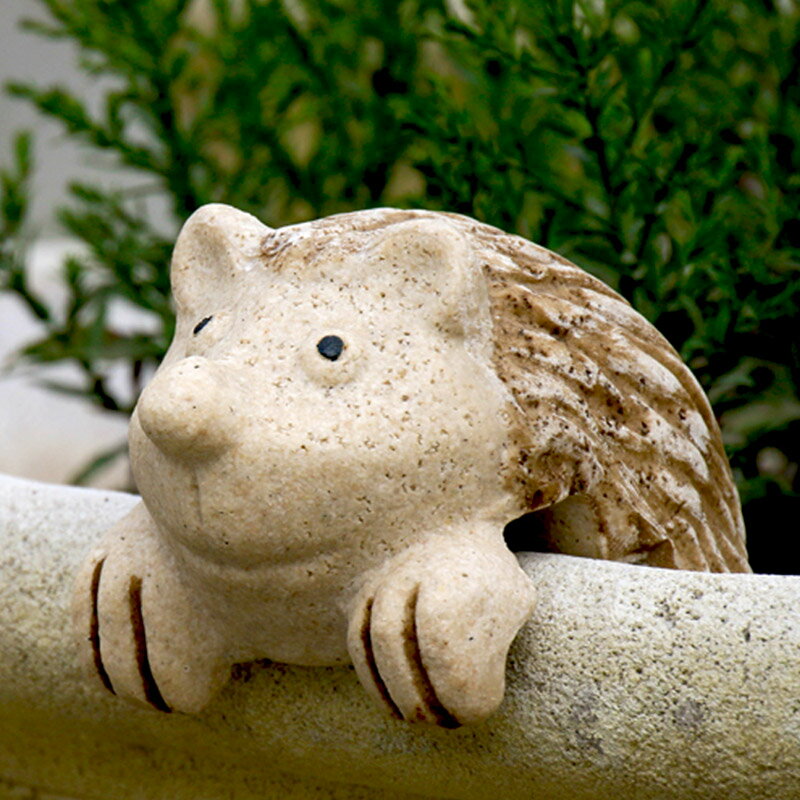 戶外仿真動物花園庭院樹脂刺猬掛件創意工藝品裝飾可愛卡通小擺件
