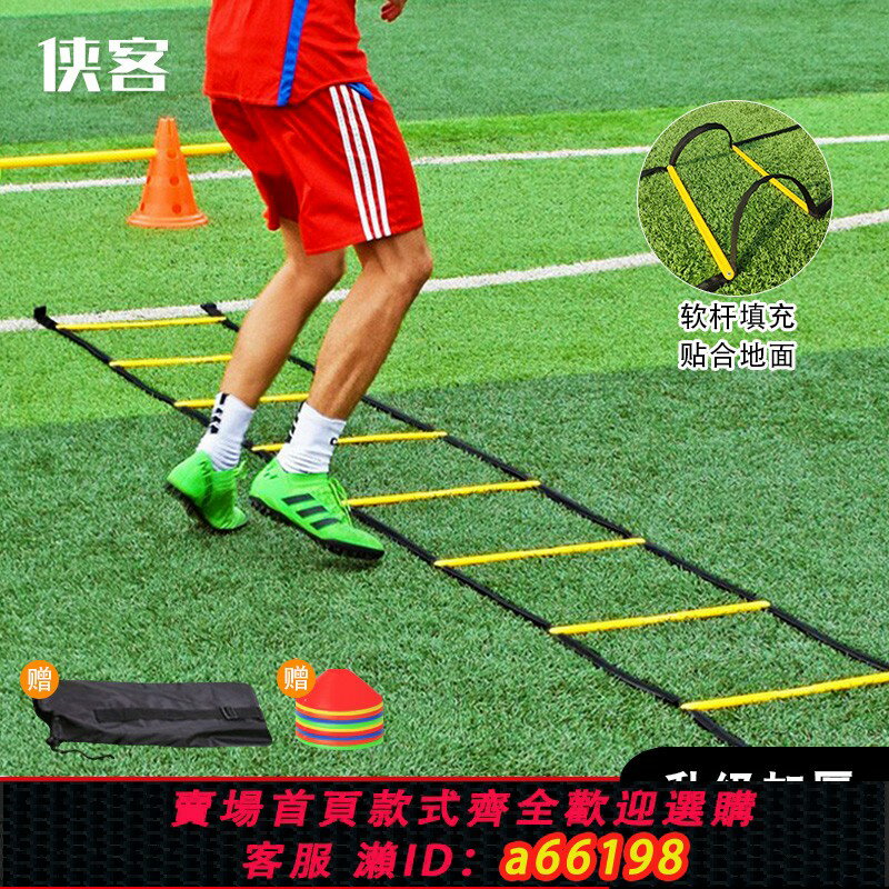 【臺灣公司 可開發票】固定式敏捷梯足球籃球跳格梯軟梯繩梯步伐訓練體適能兒童輔助器材