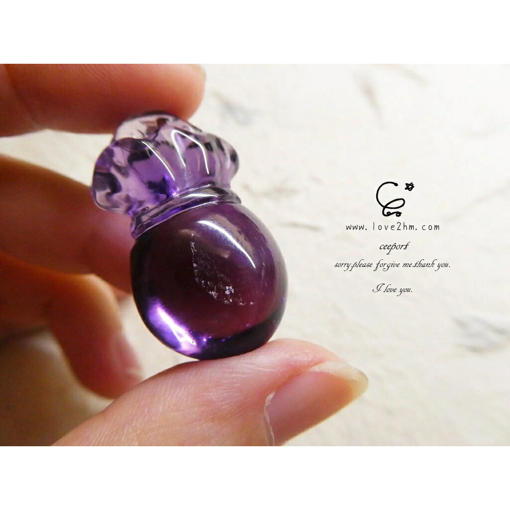紫水晶 小錢袋 2110165/紫水晶/水晶飾品/ [晶晶工坊-love2hm]