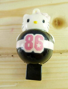 【震撼精品百貨】Hello Kitty 凱蒂貓 KITTY鑰匙圈-哨子黑 震撼日式精品百貨