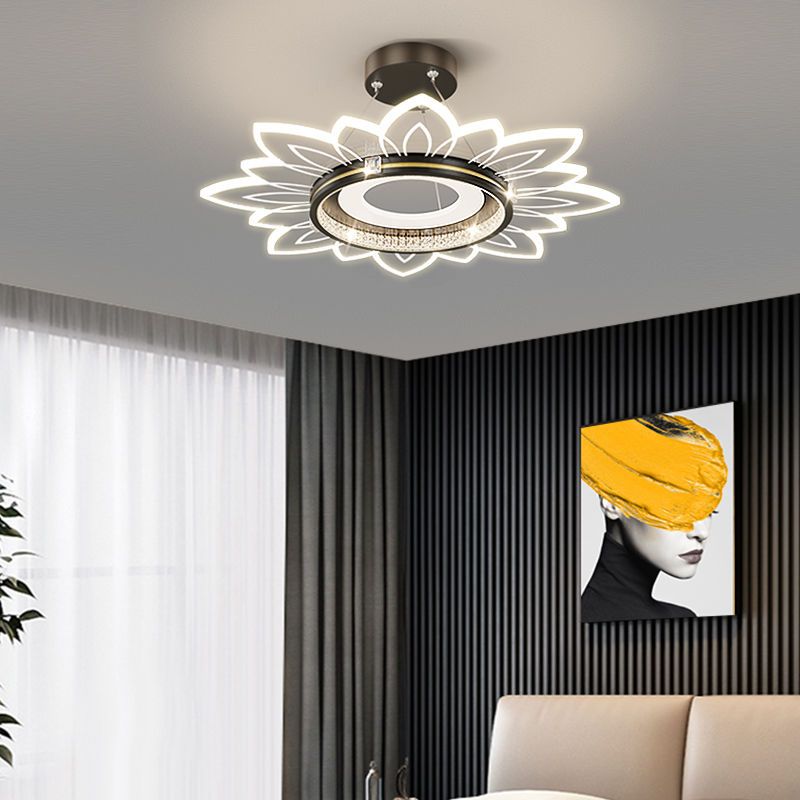 北歐后現代簡約時尚家用臥室吊燈輕奢餐廳個性創意房間網紅LED燈