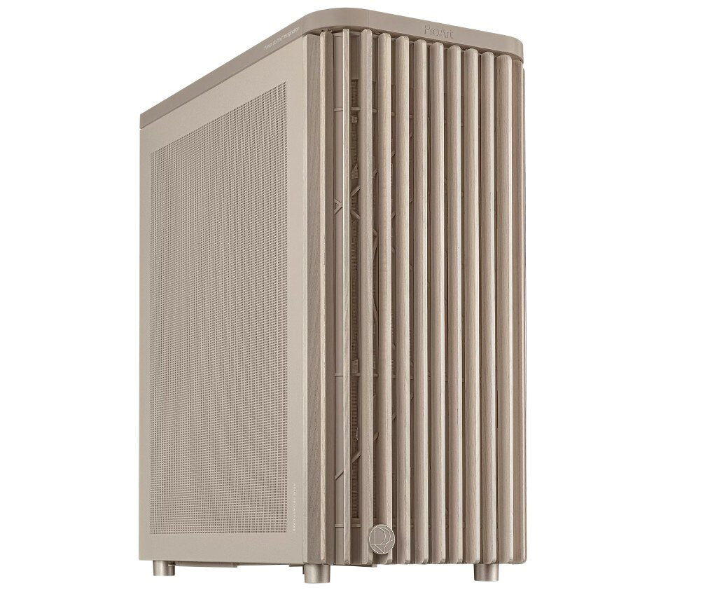 ASUS 華碩 ProArt PA401 木質網孔側版 燕麥色 ATX 電腦機殼