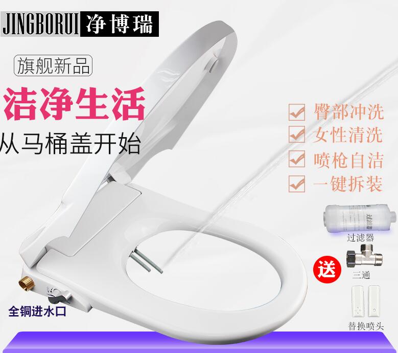 凈博瑞潔身器不用電智慧馬桶蓋板家用洗屁股坐便沖洗婦洗神器通用 全館免運