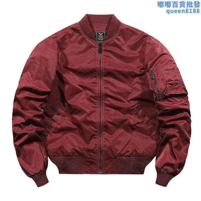 秋冬款硬漢外套【加棉/薄】空軍ma1飛行員夾克男飛行夾克