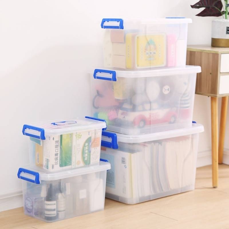 加特厚透明收納箱塑料大小號車載家用整理裝衣服玩具多功能儲物盒