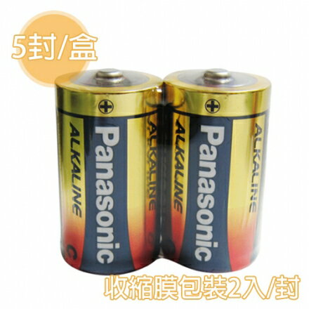 <br/><br/>  【國際牌 PANAOSNIC 鹼性電池】  2號 鹼性電池 收縮膜2入/封 (5封/盒)<br/><br/>