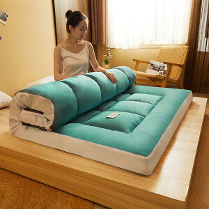 新款磨毛床褥立體加厚床墊1.5米1.8米單雙人家用可折疊榻榻米
