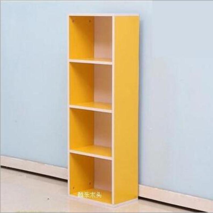 2022現代簡約簡易家用格子柜帶門組合書柜書架書櫥子兒童柜「店長推薦」