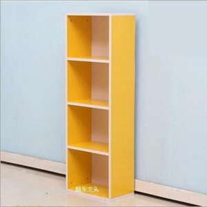 2022現代簡約簡易家用格子柜帶門組合書柜書架書櫥子兒童柜【開春特惠】