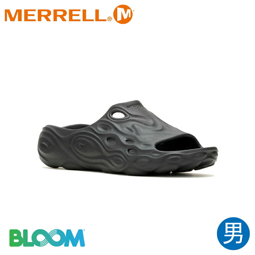 【MERRELL 美國 男 HYDRO SLIDE 2《黑》】ML005737/輕量拖鞋/洞洞鞋/涼拖鞋/水陸兩棲鞋